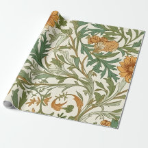 シームレスなアーツ＆クラフツスタイルの連続パターン