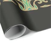 シームレスなアートオーナメントをアールヌーボースタイル ラッピングペーパー (ロールコーナー)