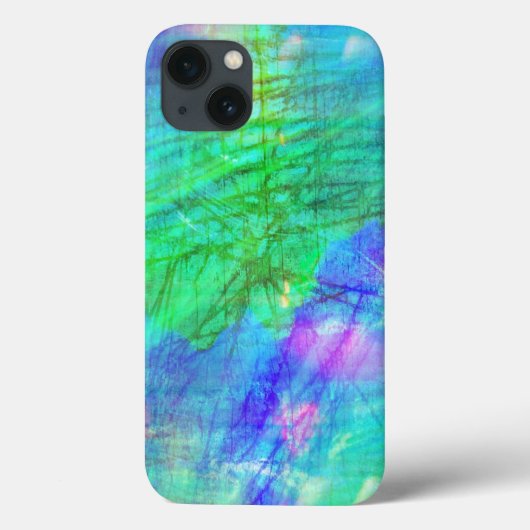 シームレスなアート背景水色ブルー,グリーン Case-Mate iPhoneケース (裏面)