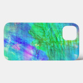 シームレスなアート背景水色ブルー,グリーン Case-Mate iPhoneケース (裏面 (横))