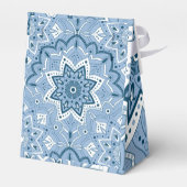 シームレスなイスラームカラフルブルー フェイバーボックス (裏面サイド)