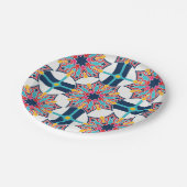 シームレスなイスラームカラフル芸術 ペーパープレート (アングル)