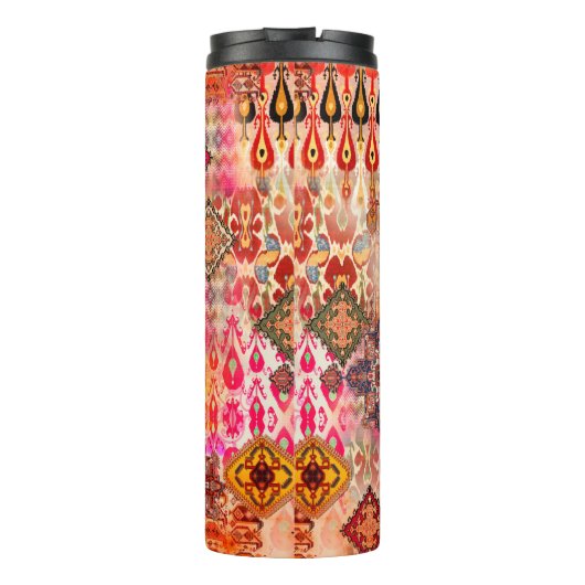 シームレスなエスニックの美しいパターンを抽象芸術デジに タンブラー (裏面)