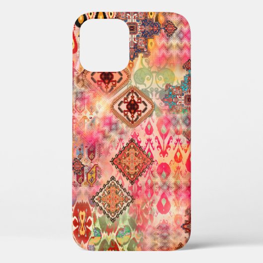 シームレスなエスニックの美しいパターンを抽象芸術デジに Case-Mate iPhoneケース (裏面)