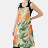 シームレスなオレンジパターン、抽象芸術ヴィンテージアート。 エプロン (インサイチュ)