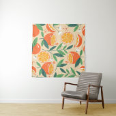 シームレスなオレンジパターン、抽象芸術ヴィンテージアート。 タペストリー (インサイチュ)