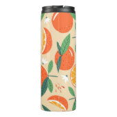 シームレスなオレンジパターン、抽象芸術ヴィンテージアート。 タンブラー (裏面)