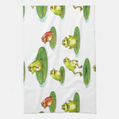 シームレスなカエル キッチンタオル (縦)
