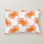 シームレスなカニの模様 アクセントクッション (正面)