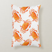 シームレスなカニの模様 アクセントクッション (正面(垂直))