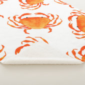 シームレスなカニの模様 シェルパブランケット (3/4)