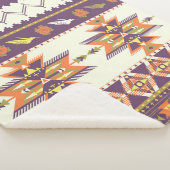シームレスなカラフルアステカパターン シェルパブランケット (3/4)