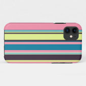 シームレスなカラフルストライプパターンの背景 Case-Mate iPhoneケース (裏面(横))