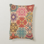 シームレスなカラフルパッチワークのタイルとイスラム教, Arabi アクセントクッション (裏面(縦))