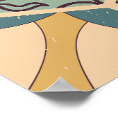 シームレスなカラフルパッチワークのタイルとイスラム教, Arabi ポスター (角)