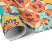 シームレスなカラフルパッチワークのタイルとイスラム教, Arabi ラッピングペーパー (ロールコーナー)