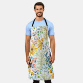 シームレスなカラフルフローラ背景パターン。 エプロン (着用した状態)