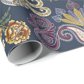 シームレスなカラフルペイズリーパターン ラッピングペーパー (ロールコーナー)