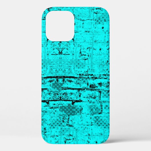 シームレスなカラーグランジターコイズ。ハーフトーン要素 Case-Mate iPhoneケース (裏面)