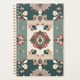 シームレスなカーペットノートインスパイアのジオメトリック(&フローラ) プランナー手帳