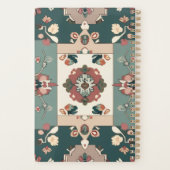 シームレスなカーペットノートインスパイアのジオメトリック(&フローラ) プランナー手帳 (裏面)