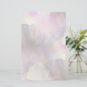 シームレスなキュービズム紫抽象芸術芸術 便箋 (スタンド正面)