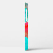 シームレスなキリン、ブルー、オレンジ色の水彩画家 Case-Mate iPhoneケース (裏面 / 左)