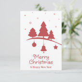 シームレスなクリスマスイラストレーション。 カード (スタンド正面)