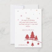 シームレスなクリスマスイラストレーション。 カード (裏面)