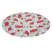 シームレスなクリスマスパターン、フェスティバルデザイン。 カッティングボード (角)