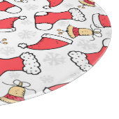 シームレスなクリスマスパターン、フェスティバルデザイン。 カッティングボード (角)