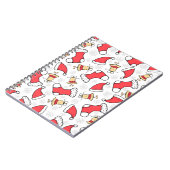 シームレスなクリスマスパターン、フェスティバルデザイン。 ノートブック (左側)