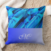 シームレスなグラフィックデザイン – ブルーブラックI クッション (ブランケット)