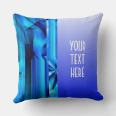 シームレスなグラフィックデザイン – ブルーブラックI クッション (裏面)