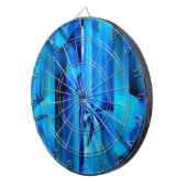 シームレスなグラフィックデザイン – ブルーブラックI ダーツボード (正面右)