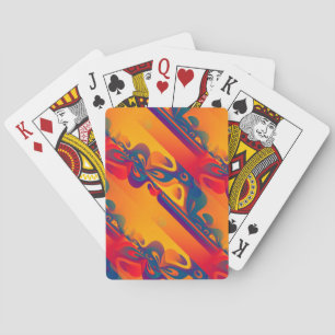 シームレスなグラフィックデザイン – 黄色の赤I トランプ