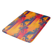 シームレスなグラフィックデザイン – 黄色の赤I バスマット (アングル)