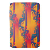 シームレスなグラフィックデザイン – 黄色の赤I バスマット (正面縦)