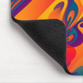 シームレスなグラフィックデザイン – 黄色の赤I マウスパッド (コーナー)