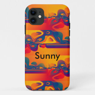 シームレスなグラフィックデザイン – 黄色の赤I iPhone 11 ケース