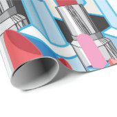 シームレスなグラフィックパターングラフィックカラフルリップ ラッピングペーパー (ロールコーナー)