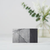 シームレスなグレーコンクリートブロックパターンテクスチャ 名刺 (スタンド正面)