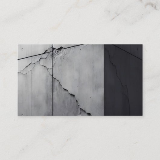 シームレスなグレーコンクリートブロックパターンテクスチャ 名刺 (正面)