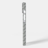 シームレスなグレーパターン Case-Mate iPhoneケース (裏面 / 左)