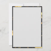 シームレスなゴールドの星のパターン カード (裏面)