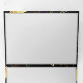 シームレスなゴールドの星のパターン 三つ折り招待状 (内部最初)