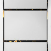 シームレスなゴールドの星のパターン 三つ折り招待状 (内部中)