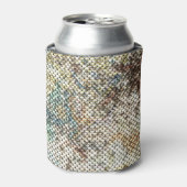 シームレスなシーケンステクスきらめくチャ:バックグラウンド。 缶クーラー (缶正面)