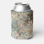 シームレスなシーケンステクスきらめくチャ:バックグラウンド。 缶クーラー (缶裏面)