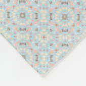 シームレスなシーシェルパターン フリースブランケット (角)